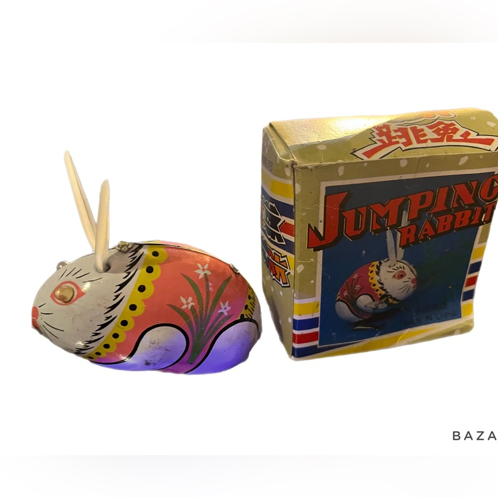 Vintage Jumping Rabbit with Original Box